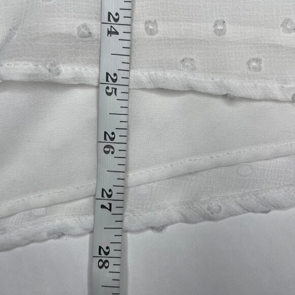 Gibson Look 2 piece Lavender White Respect the Ruffle Sleeveless Blouse XL - Picture 10 of 13